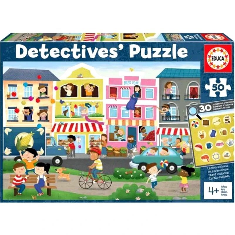 EDUCA Παιδικό Παζλ Educa Detectives Busy Town (50 Κομμάτια)