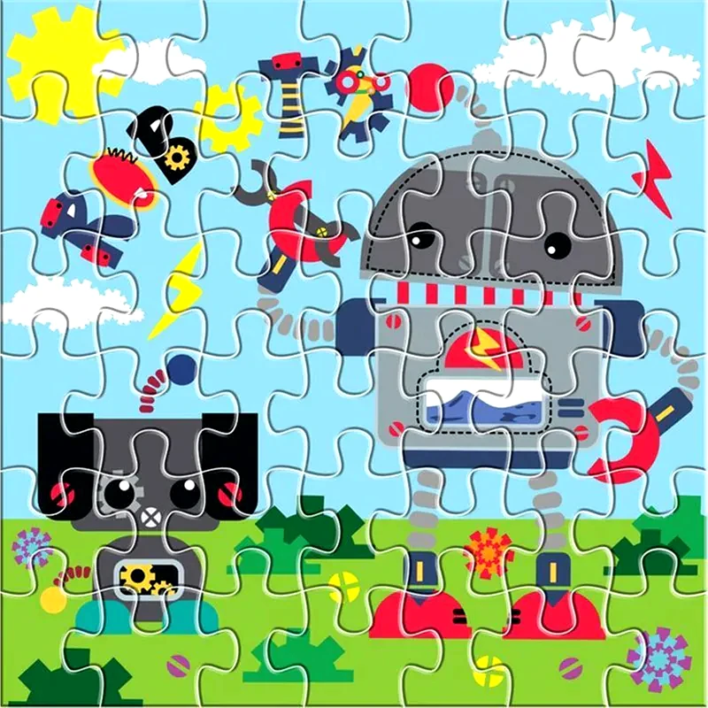 LUNA TOYS Παζλ Luna Toys Ρομποτάκι - 42 Τμχ