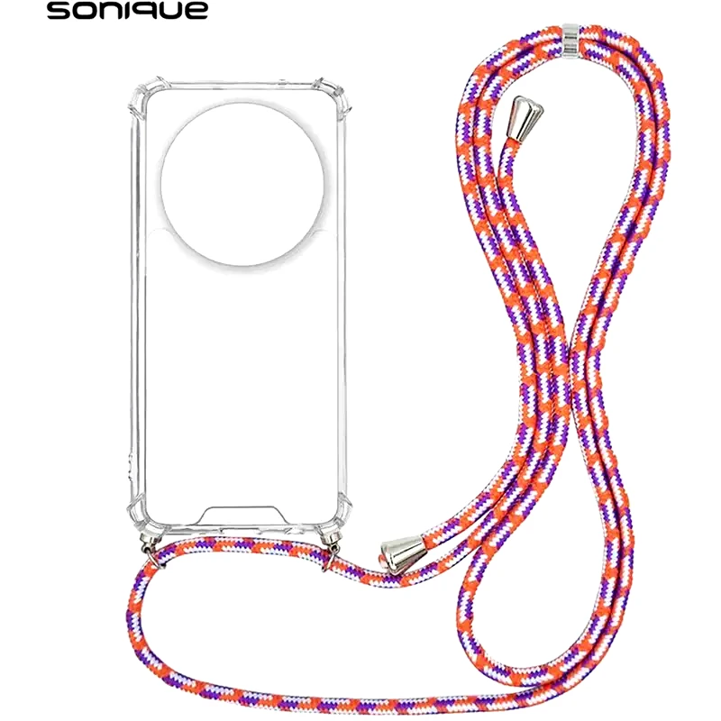 Θήκη Σιλικόνης Με Κορδόνι Sonique Armor Clear Xiaomi Xiaomi 14 Ultra Rainbow Κοραλλί φωτογραφία