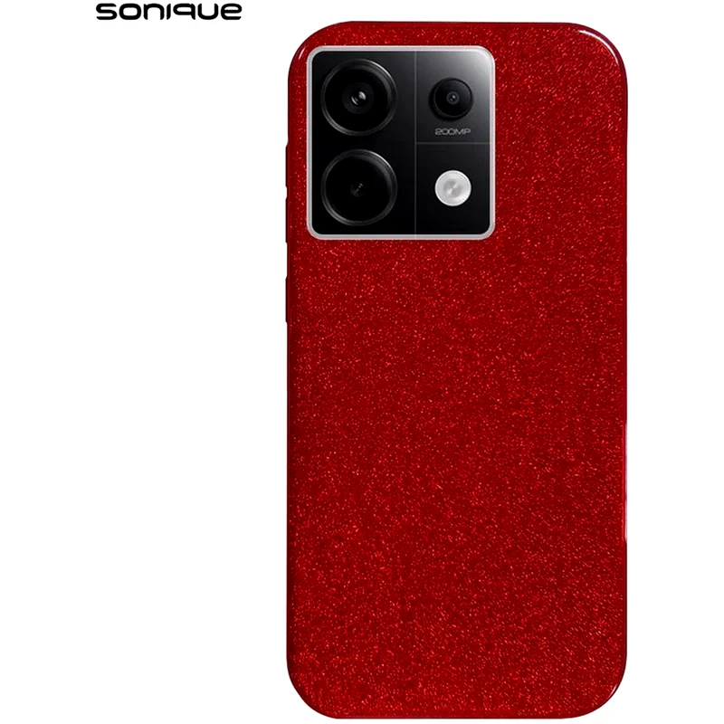 SONIQUE Θήκη Σιλικόνης Sonique Shiny Xiaomi Redmi Note 13 Pro 5g / Poco X6 5g Κόκκινο