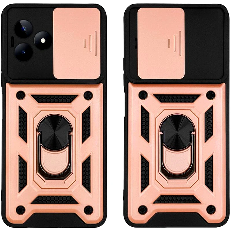 SONIQUE Θήκη Realme C51/ Realme C53 - Sonique Ring Armor Campro - Ροζ Χρυσό