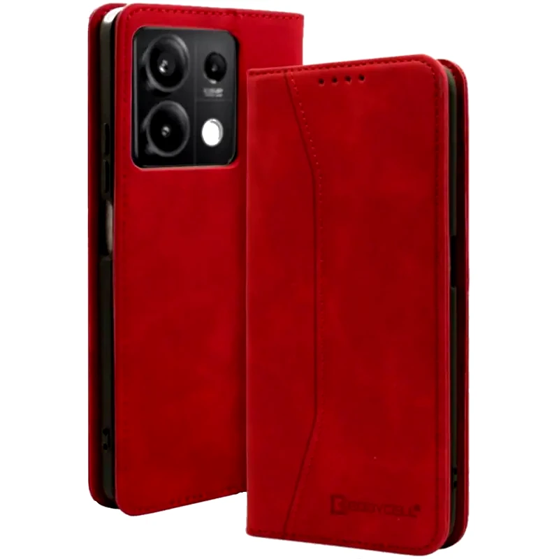 BODYCELL Θήκη Xiaomi Redmi Note 13 5G - Bodycell Book Case - Red
