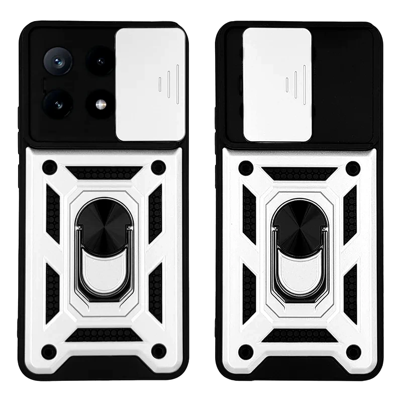 Θήκη Xiaomi Poco X6 Pro 5G - Sonique Ring Armor Campro - Ασημί φωτογραφία