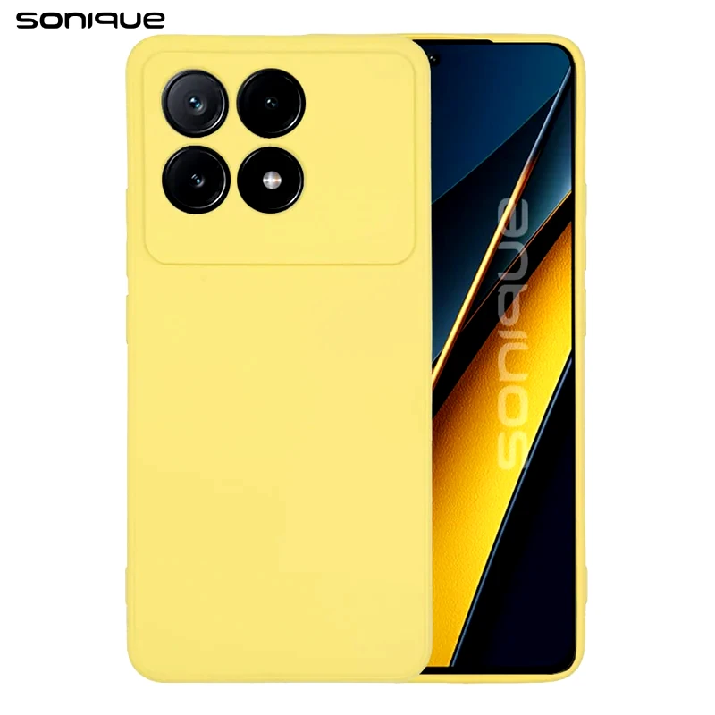 Θήκη Σιλικόνης My Colors Sonique Xiaomi Poco F6 Pro 5g Κίτρινο φωτογραφία