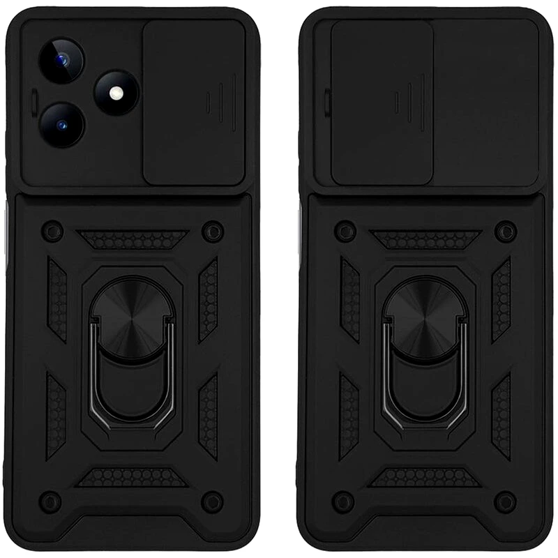 SONIQUE Θήκη Realme C51/ Realme C53 - Sonique Ring Armor Campro - Μαύρο