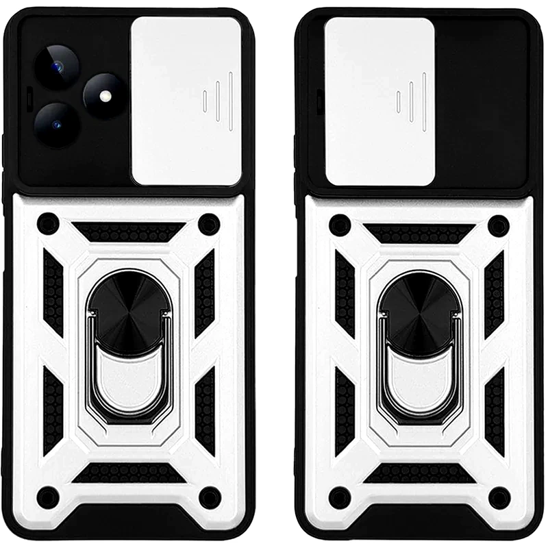 SONIQUE Θήκη Realme C51/ Realme C53 - Sonique Ring Armor Campro - Ασημί