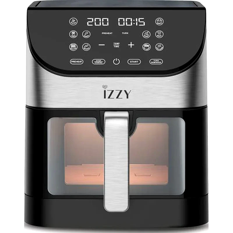 IZZY IZZY IZ-8217 με Αποσπώμενο Κάδο 1700 W 6 L Inox Φριτέζα Αέρος