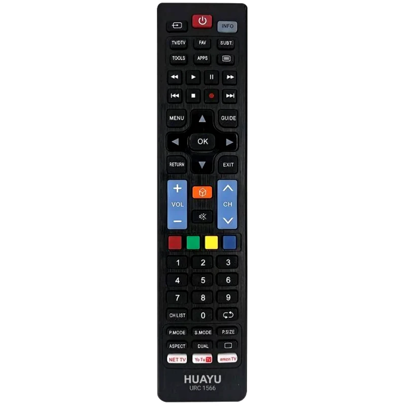 HUAYU Tηλεχειριστήριο Huayu Universal URC-1566 - Μαύρο
