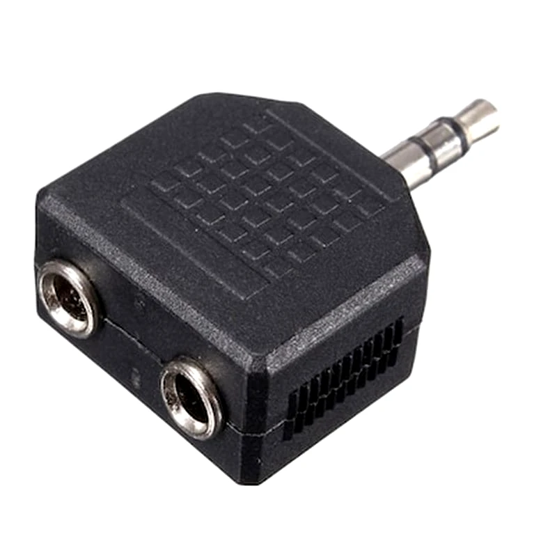 POWERTECH Powertech Αντάπτορας Από Stereo 3.5mm (m) Σε 2x 3.5mm (f), Nickel, 5τμχ