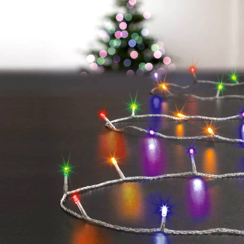 Χριστουγεννιάτικα Λαμπάκια SpitiShop 100 LED 10m με 8 Προγράμματα - Λευκό Θερμό