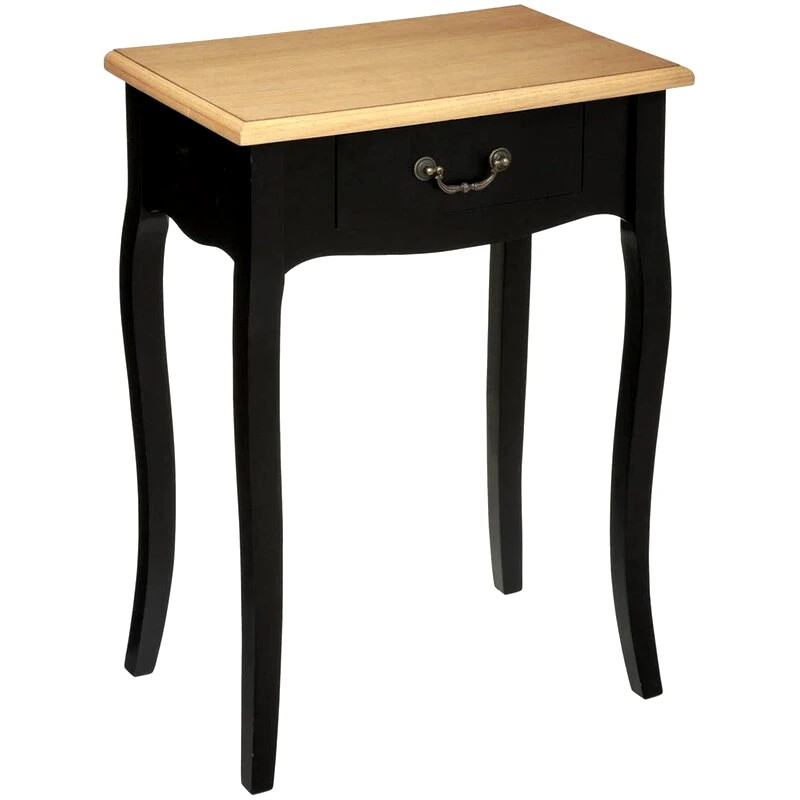 SPITISHOP Κομοδίνο Spitishop με Συρτάρι από Mdf A-s Chrysa 114516b 47.1x30x65.5 cm - Μαύρο/Καφέ