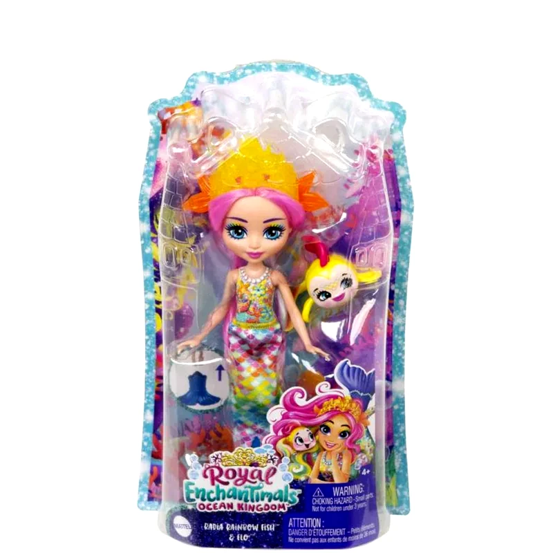 MATTEL Κούκλα Mattel Enchantimals Royals - Radia Flo Γοργόνα Ουράνιο Τόξο (HCF68)