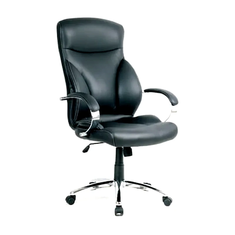 Διευθυντική Καρέκλα Γραφείου Woodwell BF5300 από Τεχνητό Δέρμα - Μαύρη φωτογραφία