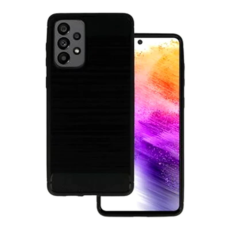 POWERTECH Θήκη Samsung Galaxy A73 5G - Powertech Carbon Case - Μαύρo