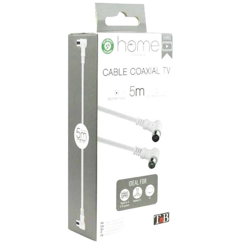 TNB Tnb Καλώδιο Κεραίας Coaxial Male/coaxial Female Γωνιακό - Διαθέσιμο σε 2 Μεγέθη - Tnb - 050093