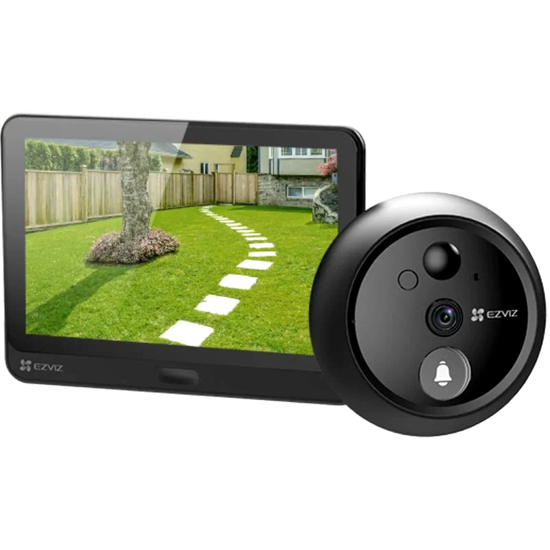 EZVIZ Κουδούνι Πόρτας EZVIZ Smart HP4 με Εσωτερική Οθόνη - Μαύρο