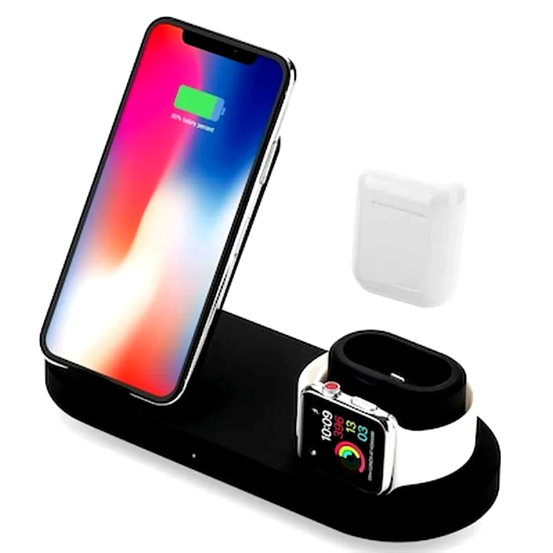 OEM Ασύρματος Φορτιστής 88095 Charging Station 3in1 2A 10W - Black