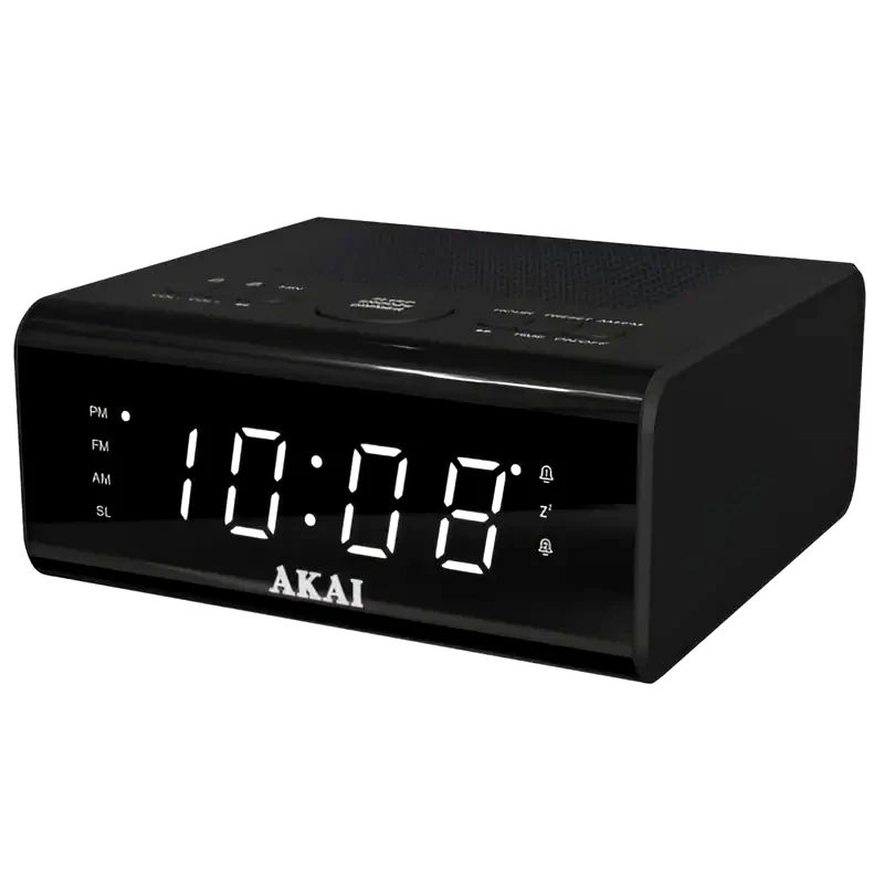 AKAI Ραδιόφωνο-Ρολόι Akai ACR-2010 - Μαύρο