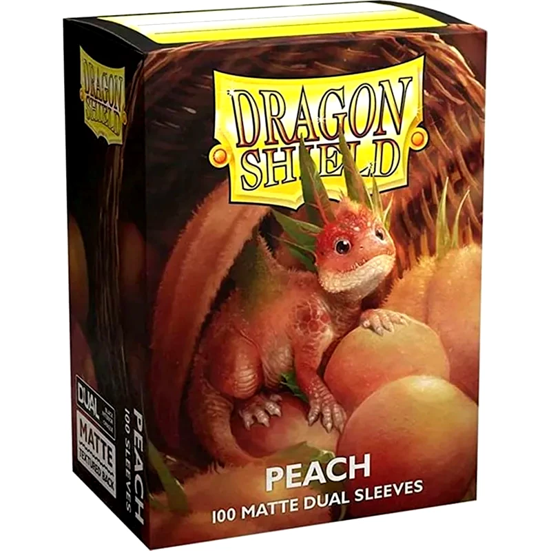 ARCANE TINMEN Peach Piip Dragon Shield Standard Matte Dual Sleeves (100 Sleeves)