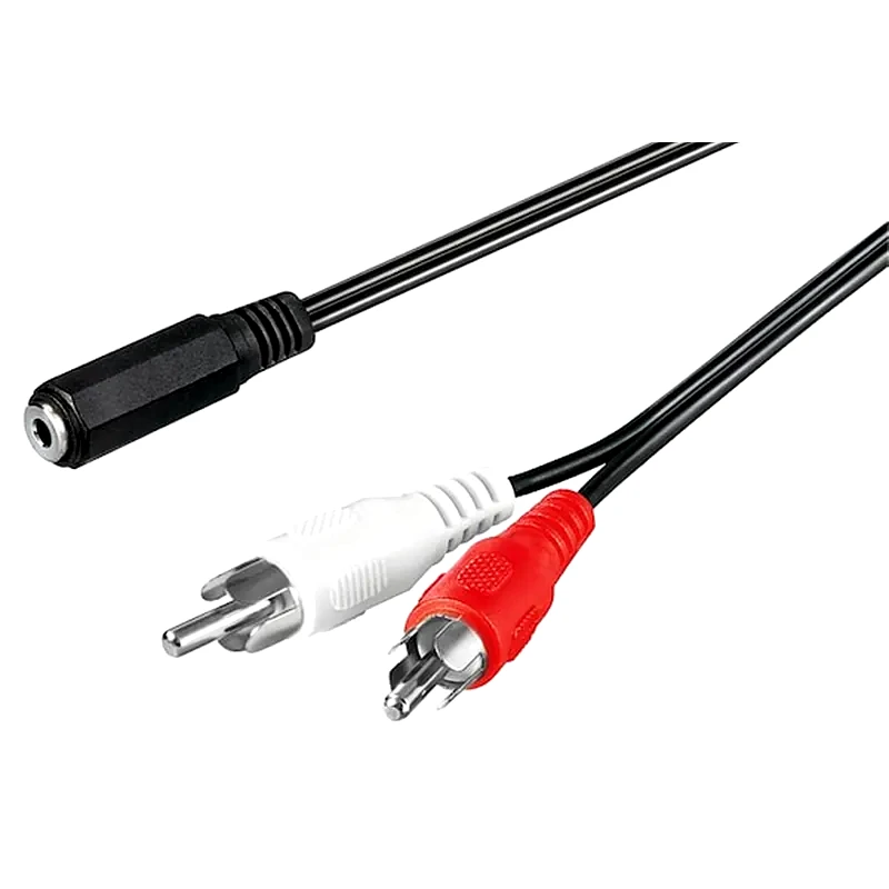 GOODBAY Καλώδιο Ήχου Goobay 50442 RCA male σε 3.5mm Jack female - 1.4m