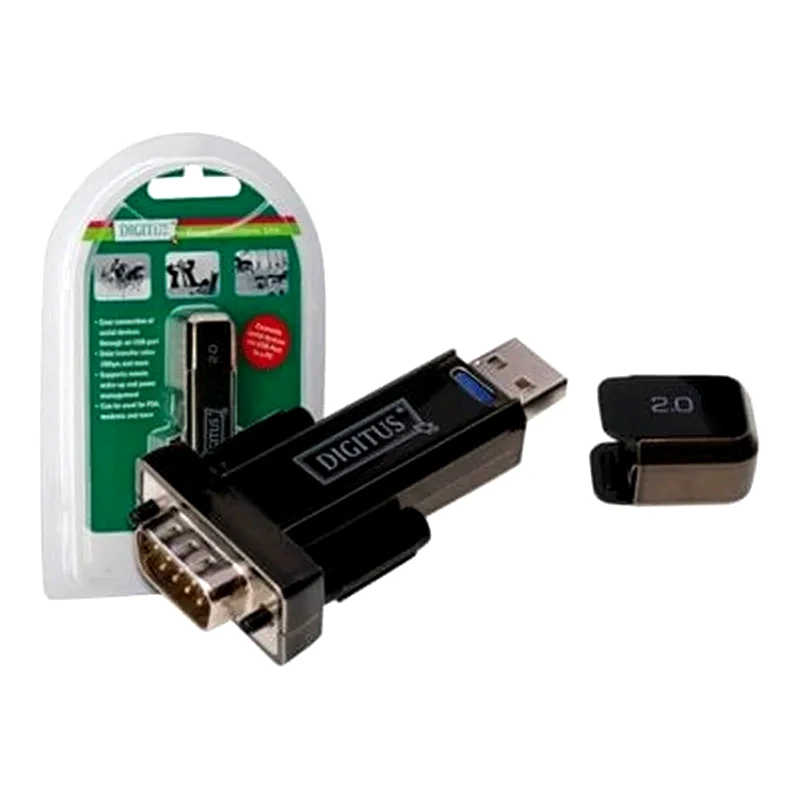 DIGITUS Αντάπτορας Digitus USB-A Male σε Serial Male
