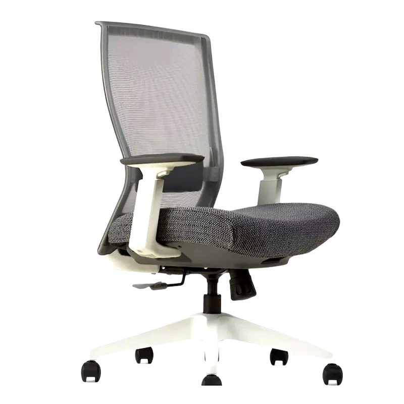 THESIS Καρέκλα Γραφείου Thesis M5 Χωρίς Προσκέφαλο Υφασμάτινη 65x95-105 cm - Λευκή/Γκρι