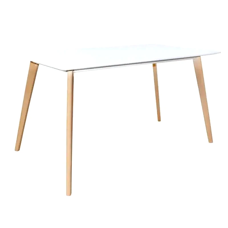 WOODWELL Τραπεζι Woodwell από Mdf 140x80x75 cm - Λευκό