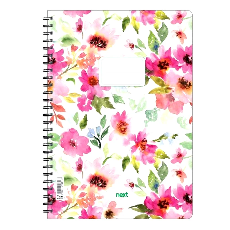NEXT Τετράδιο Σπιράλ Next 2 Θεμάτων 70Φ Trends Flowers