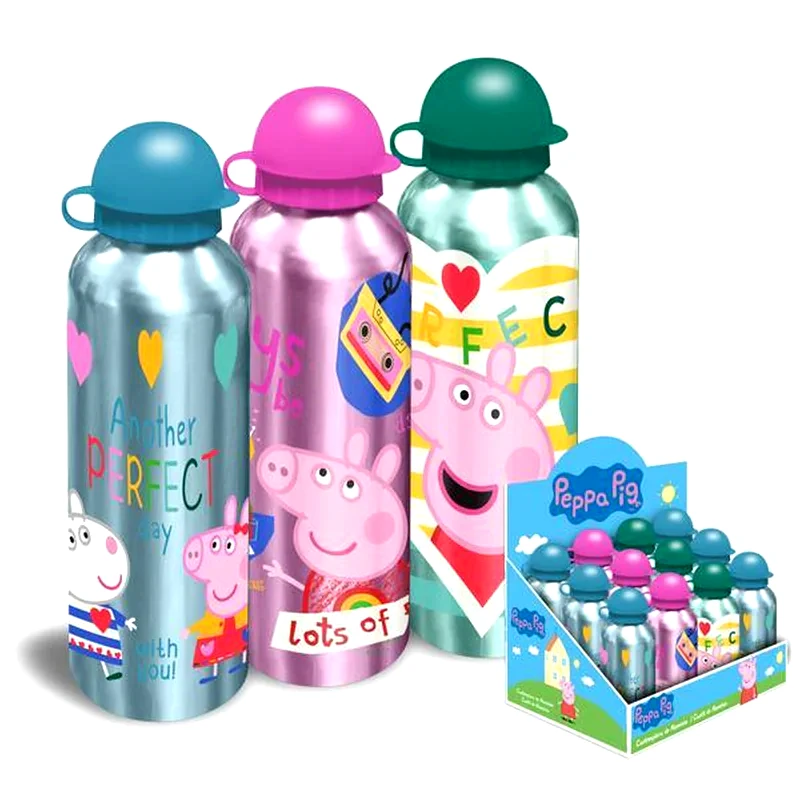 EUROSWAN Παγούρι Αλουμινίου Peppa 500ml Κοκτέηλ