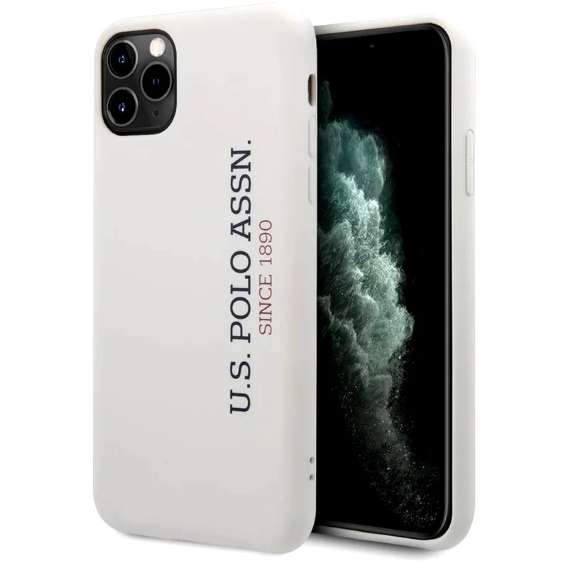 U.S. POLO ASSN U.s. Polo Assn. “silicone Effect Logo Collection” Θήκη Προστασίας Από Σιλικόνη – Iphone 11 Pro Max (λευκό – Ushcn65slwhv2)