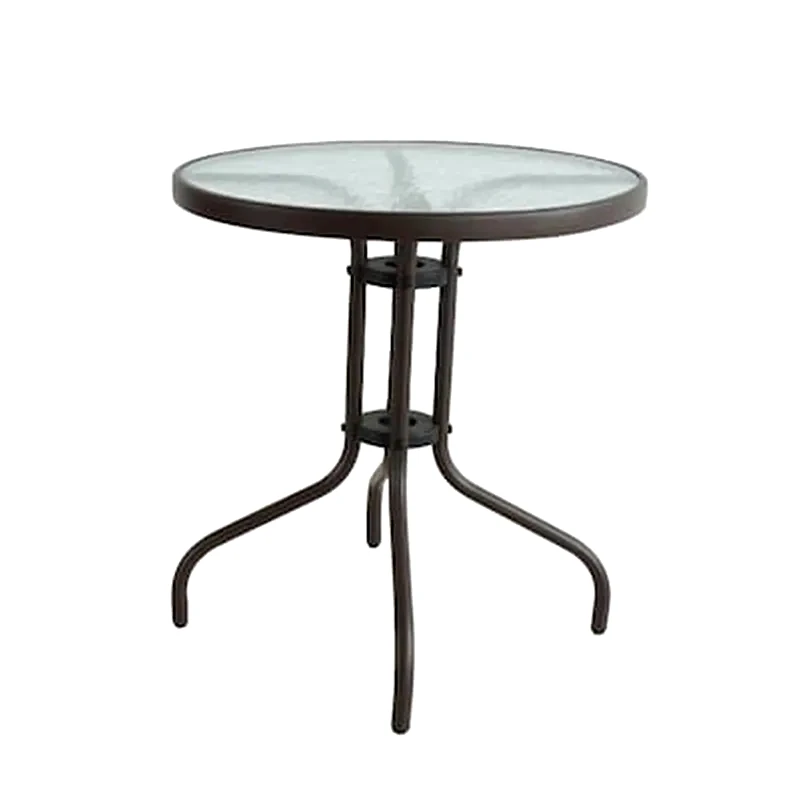 ESMARKET Τραπέζι Μεταλλικό Earth Γκρι Φ70x70cm