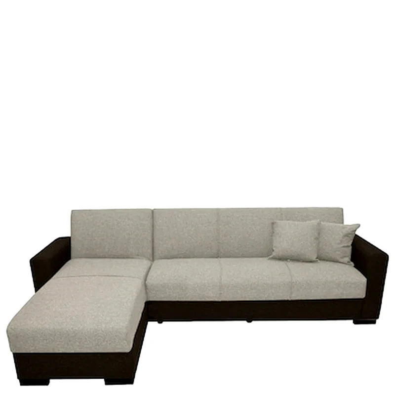 ESMARKET Γωνιακός Καναπές Esmarket Jose 270x165cm - Μπεζ/ Καφέ