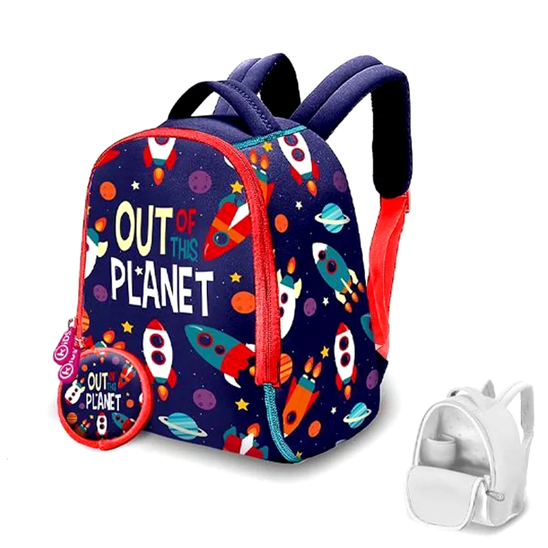 EUROSWAN Τσάντα Πλάτης Παιδική Από Neoprene Out Of This Planet 25εκ.