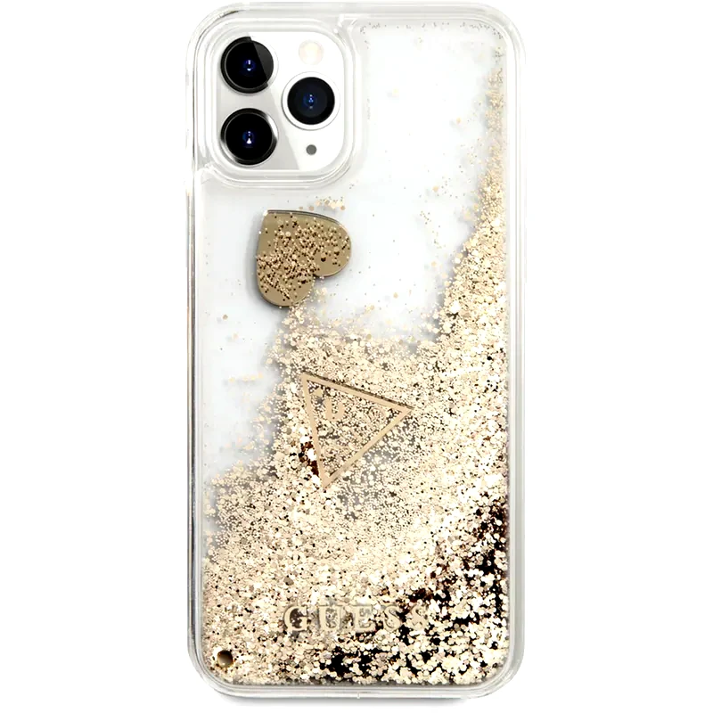 GUESS Guess “4g Logo Collection” Θηκη Προστασιας – Iphone 11 Pro (clear/glitter Gold)
