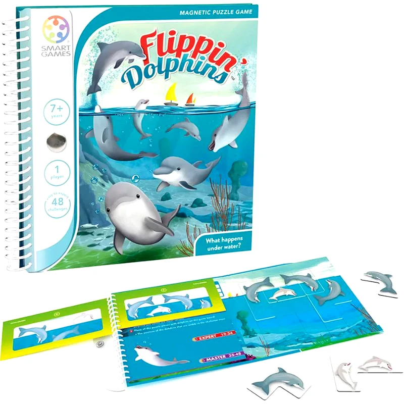 SMART GAMES Smartgames Επιτραπέζιο Μαγνητικό Flippin Dolphins