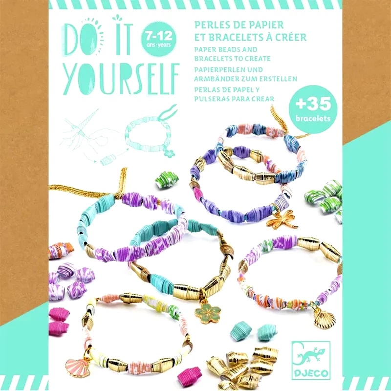 DJECO Djeco Diy Φτιάχνω Τα Δικά Μου Βραχιόλια χρυσά Και Κομψά