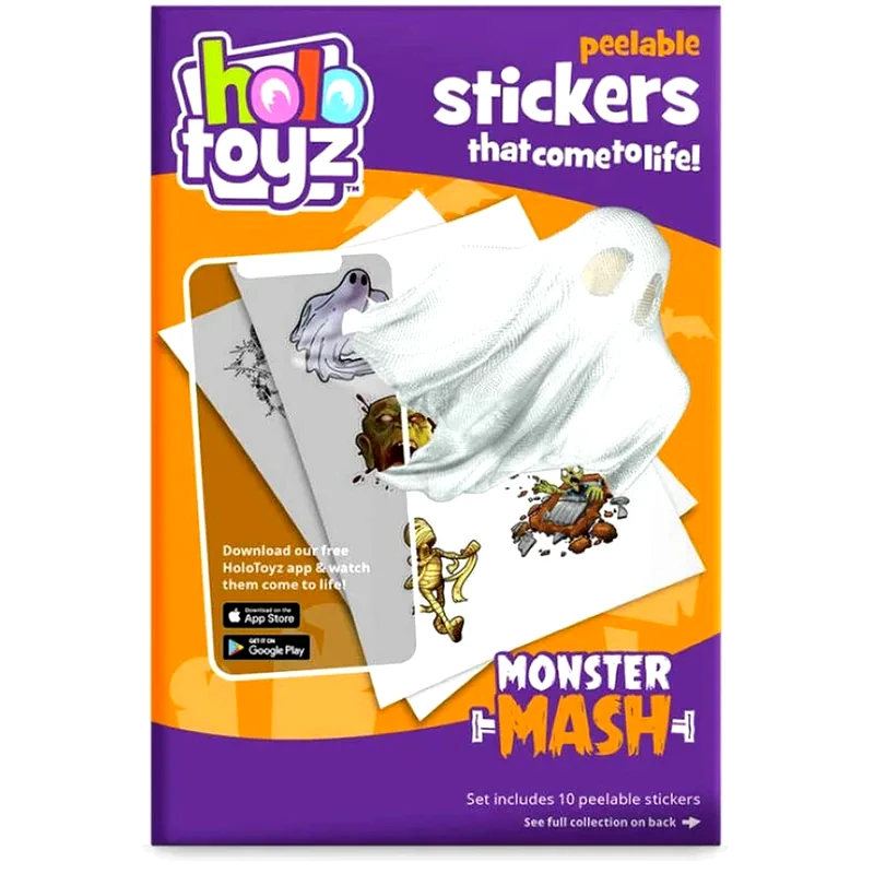 HOLOTOYZ Holotoyz - Monster Mash Augmented Reality Αυτοκόλλητα Επαυξημένης Πραγματικότητας Που Ζωντανεύουν Σε Κινούμενα Σχέδια