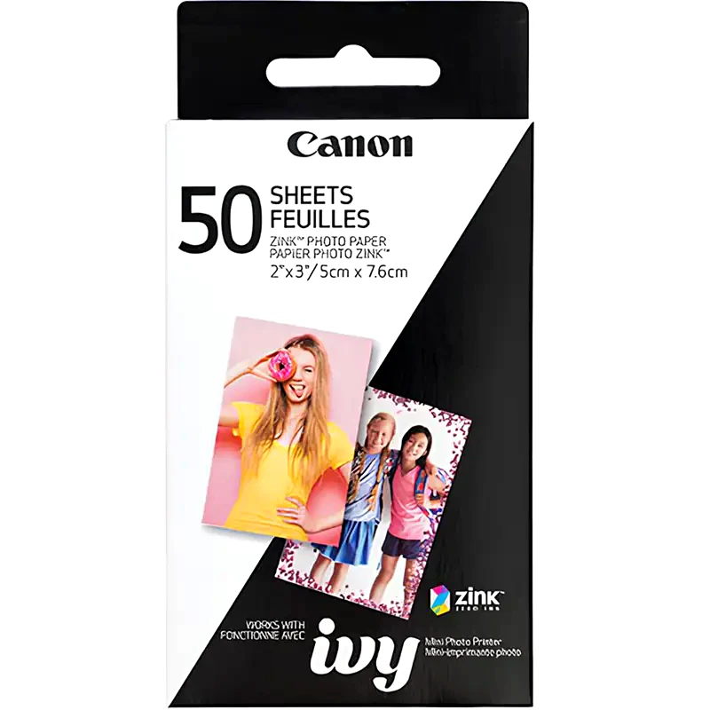 CANON Χαρτί Εκτύπωσης Canon Zoemini 5 x 7.6 cm - 50 φύλλα