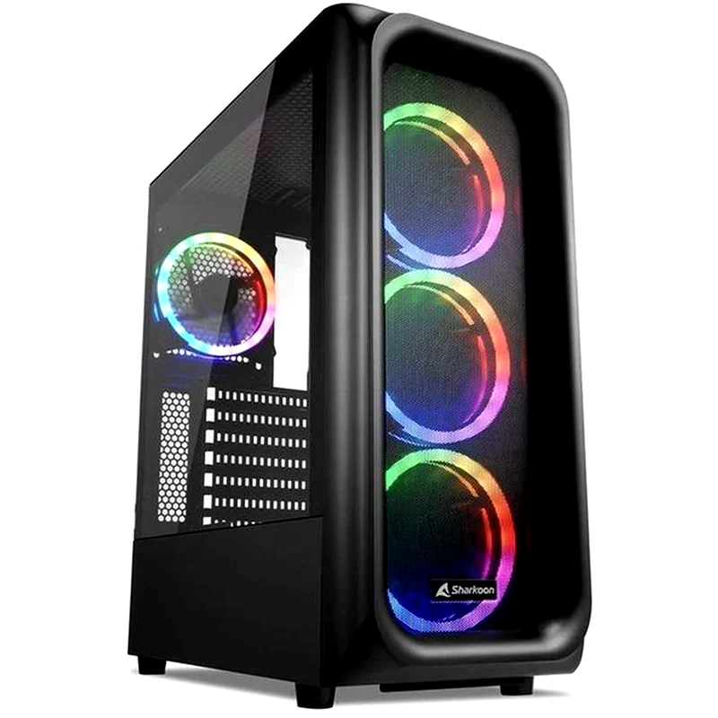 SHARKOON Κουτί Desktop Sharkoon TK5M RGB Gaming Full Tower - Μαύρο