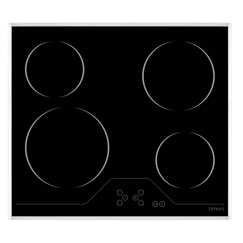 OMNYS OMNYS CH4IN 59 cm Μαύρο Εστία Κεραμική Αυτόνομη