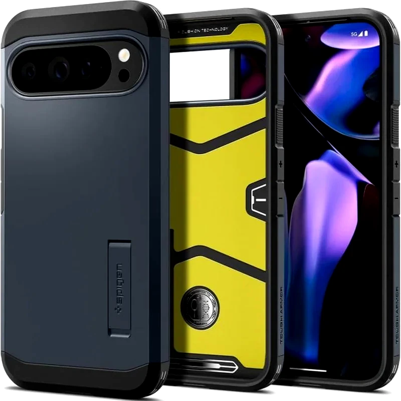 SPIGEN Θήκη Google Google Pixel 9 Pro XL - Spigen Tough Armo - Metal Slate