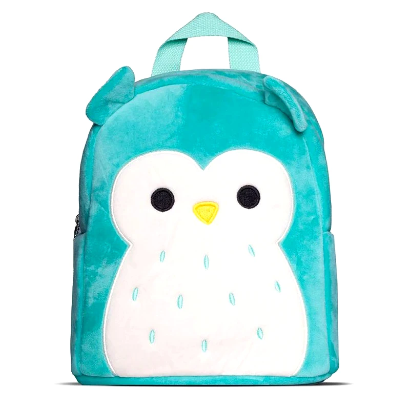 DIFUZED Τσάντα Πλάτης Μίνι Λούτρινο με Τσεπάκι Squishmallows Ουίνστον Η Κουκουβάγια