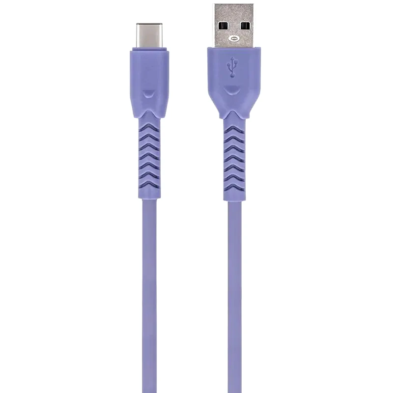 MAXLIFE Maxlife Mxuc-04 Καλώδιο Φόρτισης Και Μεταφοράς Δεδομένων Από Usb Σε Usb-c 1 Μέτρου 3a – Μωβ