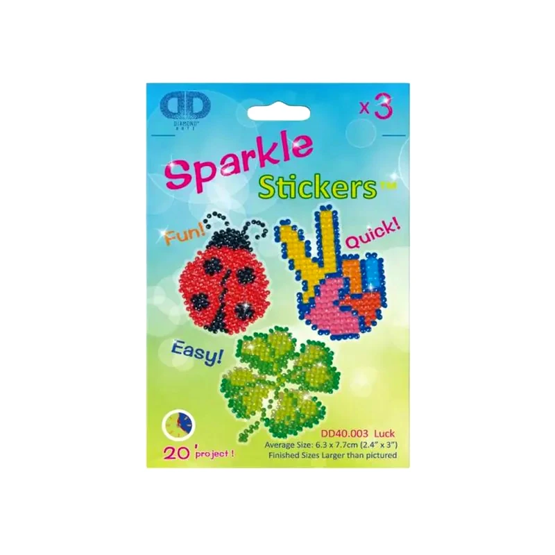 DIAMOND DOTZ Diamond Dotz Sparkle Stickers Luck