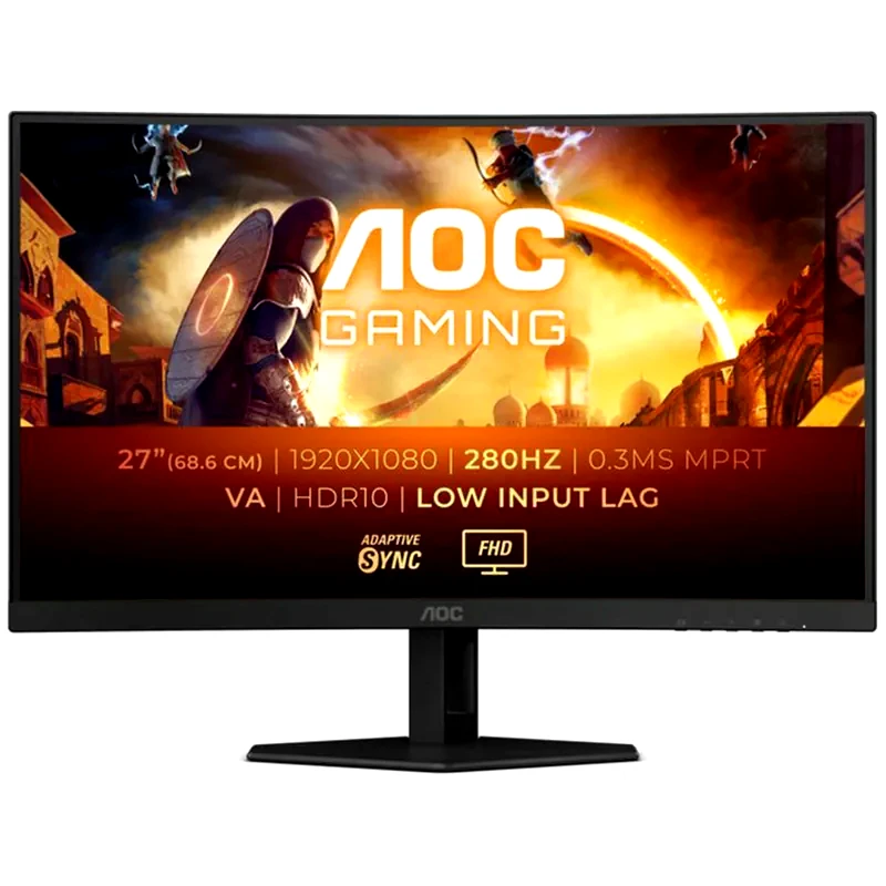 AOC AOC Gaming C27G4ZXE Gaming Monitor 27 FHD VA Curved 280Hz 1ms