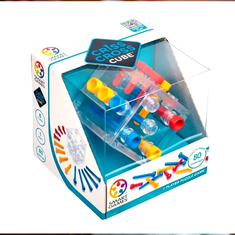 SMART GAMES Smartgames Επιτραπέζιο Κύβος Criss Cross Cube