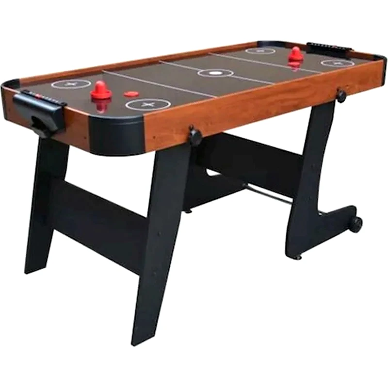 ARIA TRADE Επιδαπέδιο Τραπέζι Aria Trade Air Hockey Πτυσσόμενο Ξύλινο Καφέ - 152x74x80 cm
