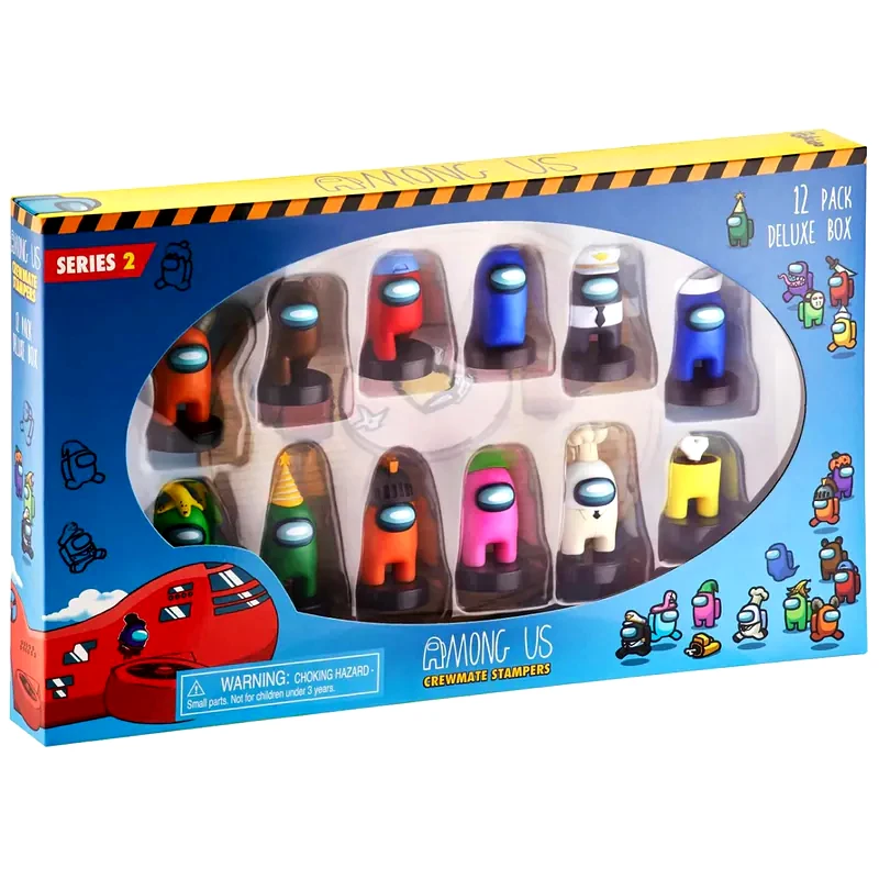 PMI Φιγούρες PMI Among Us S2 Crewmate Stampers AU5265 - 12 τεμάχια