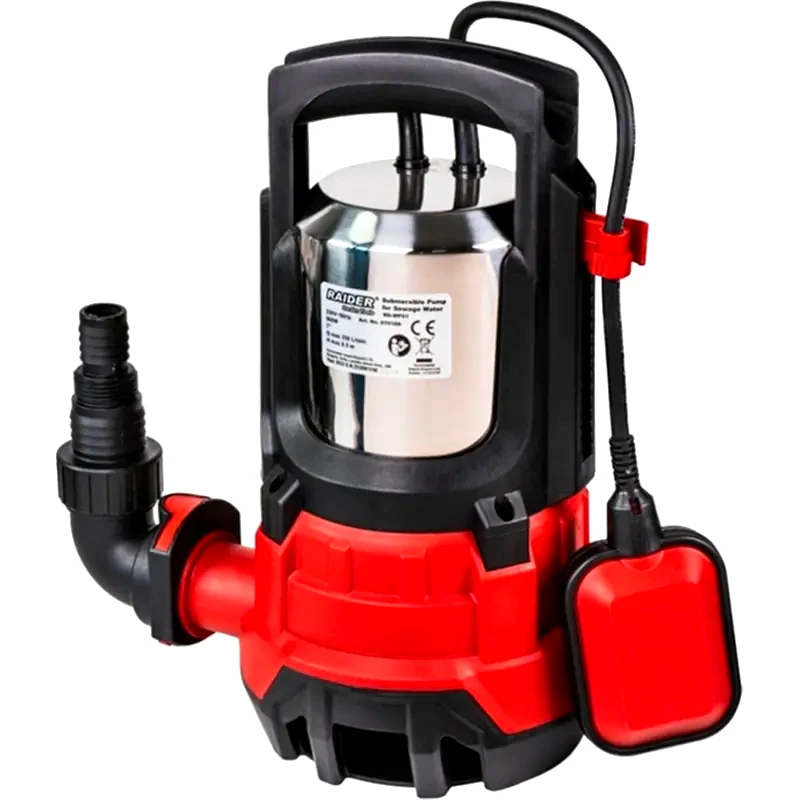 RAIDER Raider Αντλια Υποβρυχια Ακαθαρτων Inox Rd-wp61 900w 1max 250l/min 8,5m 070168