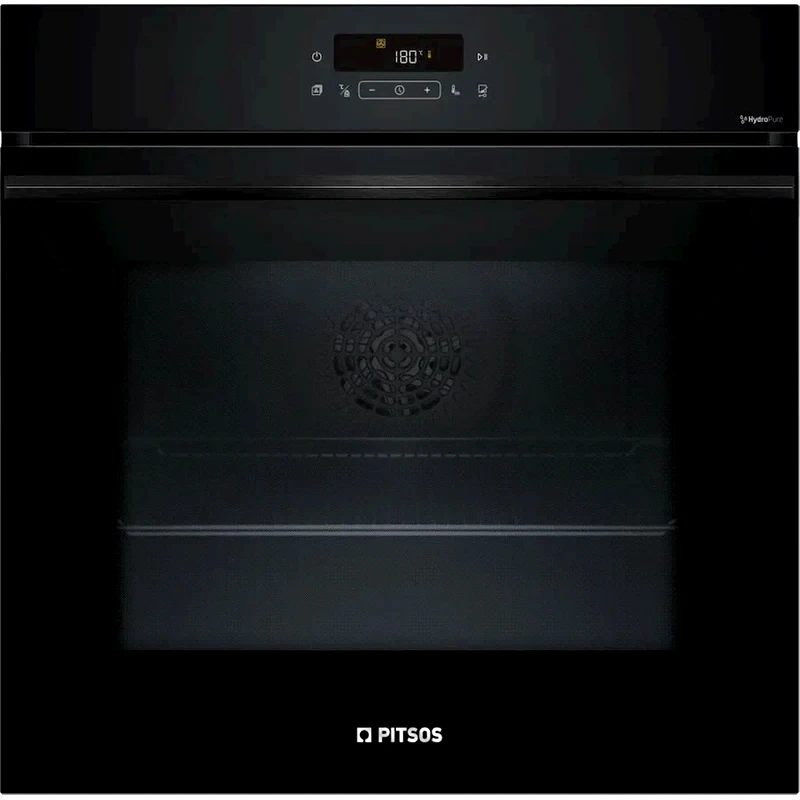 PITSOS PITSOS PH38M21B3 71 Lt Μαύρο Εντοιχιζόμενος Φούρνος Άνω Πάγκου
